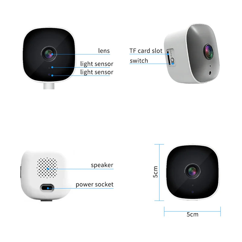 CAMARA DE SEGURIDAD WIFI INTELIGENTES PARA VENTANAS ALTA DEFINICION 3MP