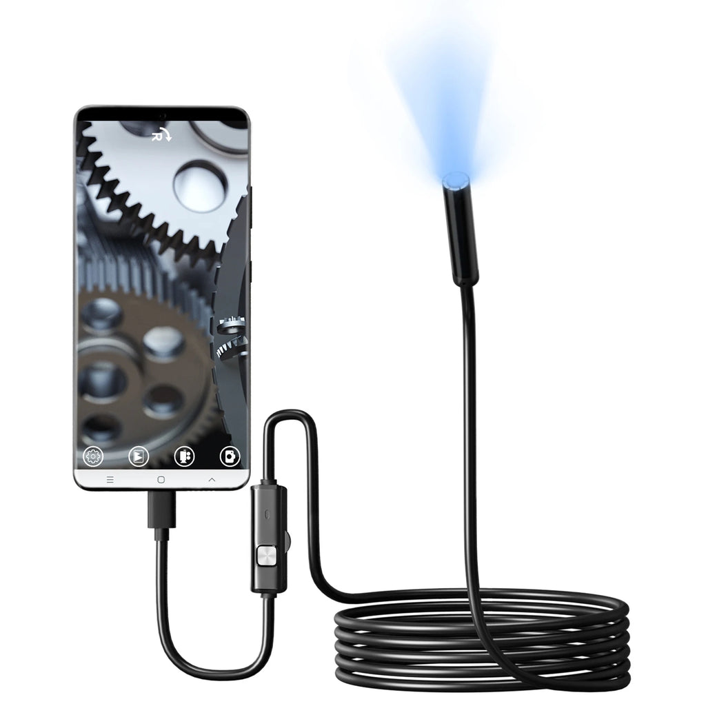 Cámara Endoscópica para Motor de Carro USB/Type-C con 6 Luces LED