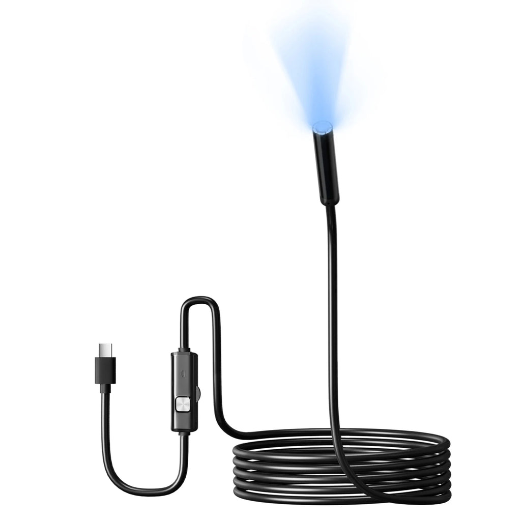 Cámara Endoscópica para Motor de Carro USB/Type-C con 6 Luces LED